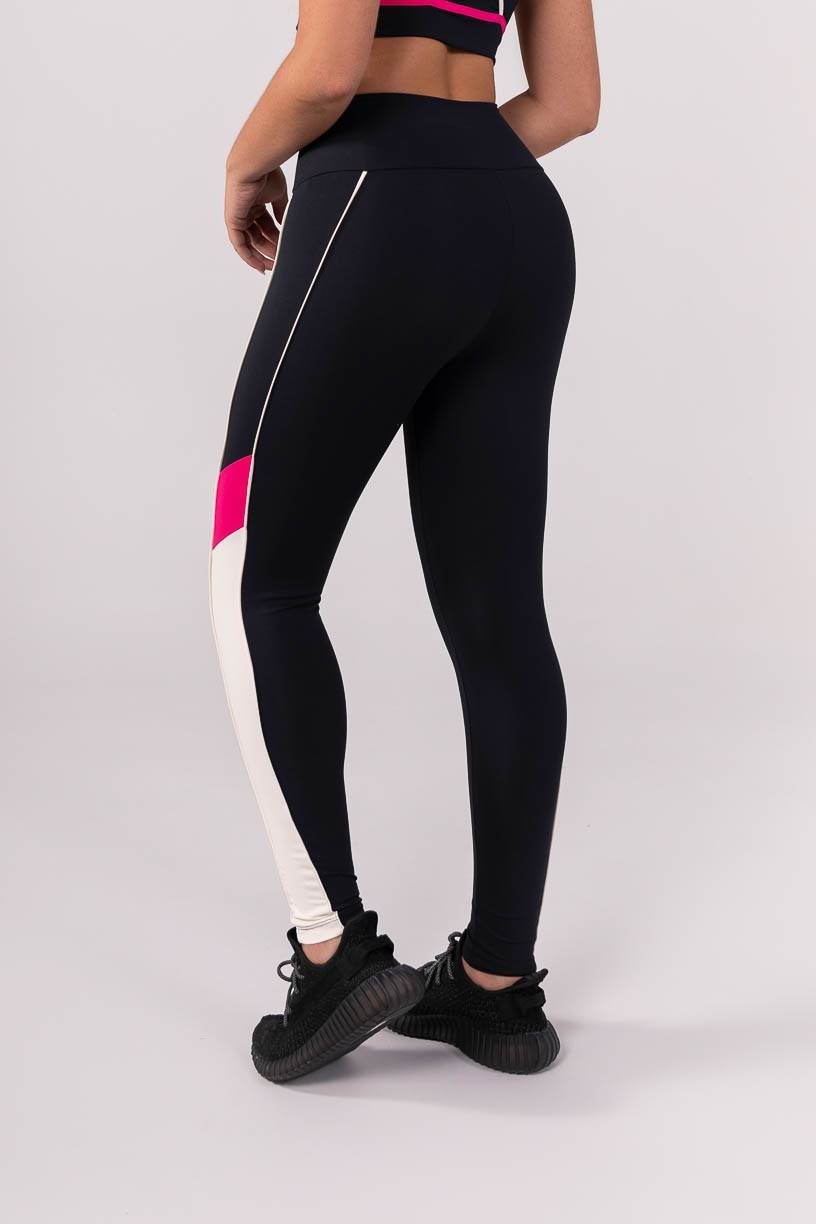 K3891-A_Calca_Legging_com_Faixas_e_Vivos_Preto__Off-White__Rosa__Ref:_K3891-A