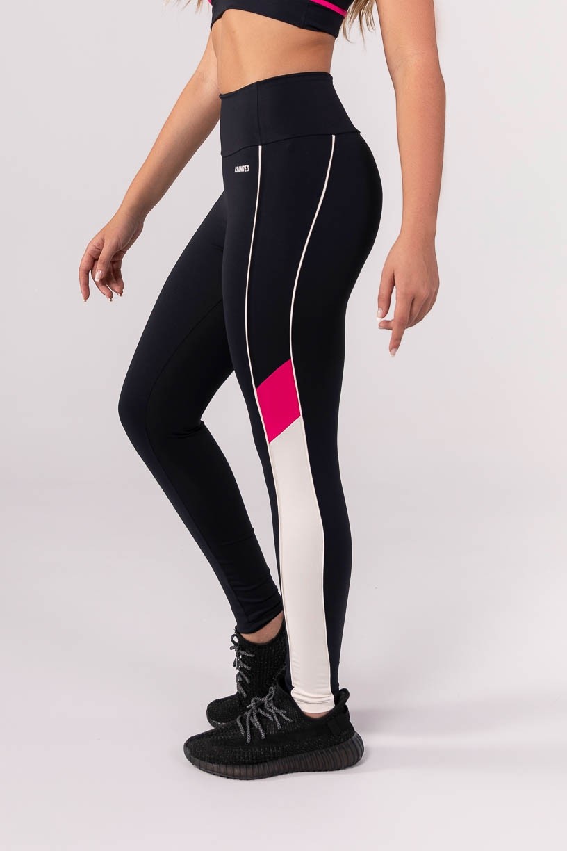 K3891-A_Calca_Legging_com_Faixas_e_Vivos_Preto__Off-White__Rosa__Ref:_K3891-A