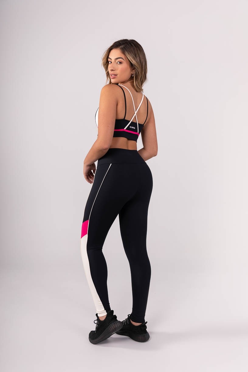 K3891-A_Calca_Legging_com_Faixas_e_Vivos_Preto__Off-White__Rosa__Ref:_K3891-A