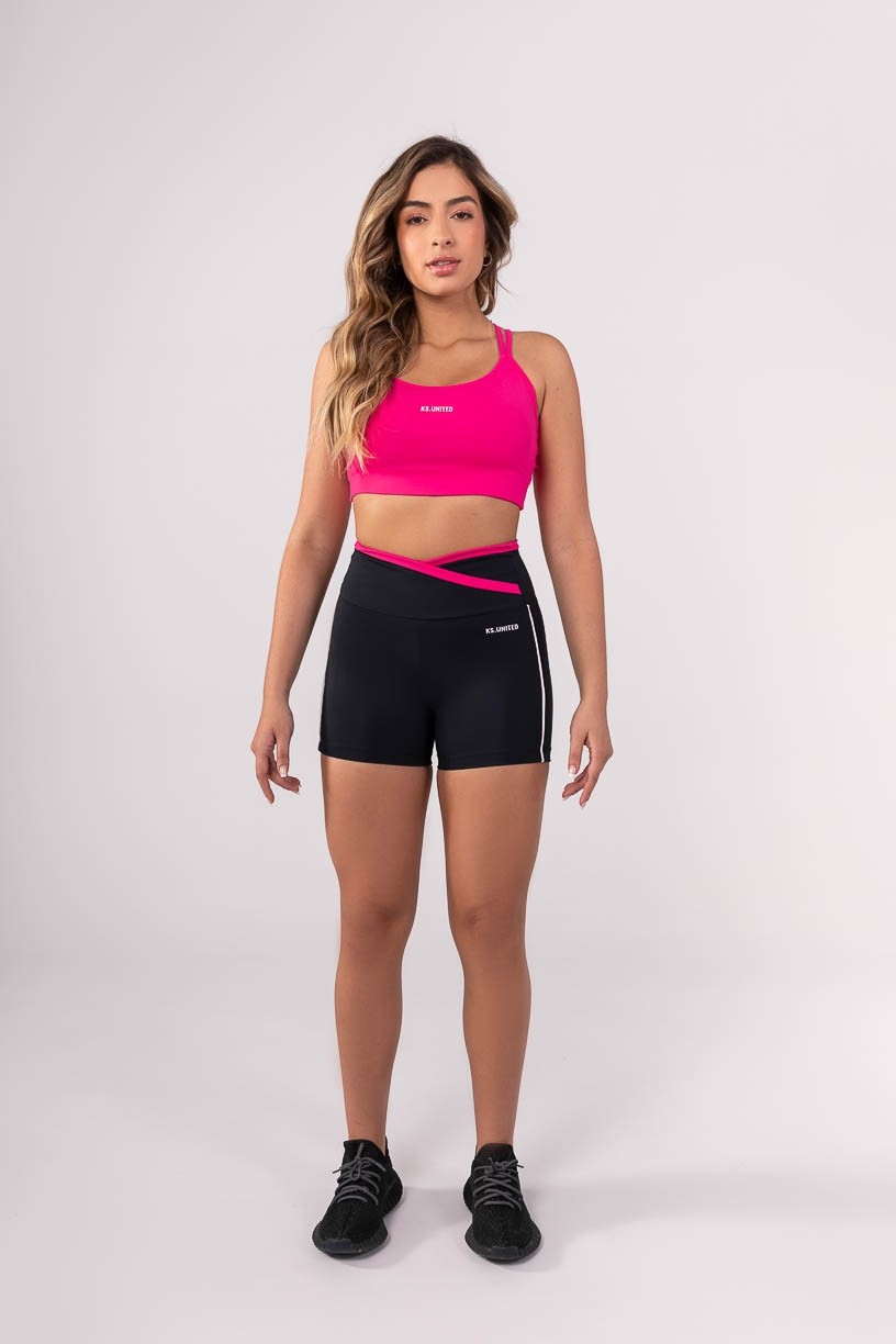 K3847-A_Short_com_Cos_Transpassado_e_Vivo_Preto__Rosa__Off-White__Ref:_K3847-A