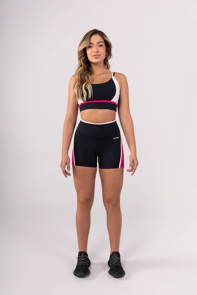 K3892-A_Short_com_Recorte_e_Chapado_Preto__Off-White__Rosa__Ref:_K3892-A
