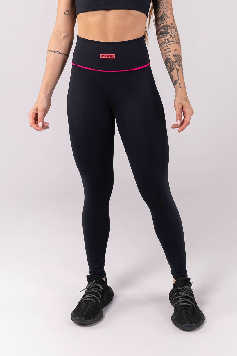 K3907-A_Calca_Legging_com_Vivo_no_Cos_em_V_Preto__Rosa__Ref:_K3907-A