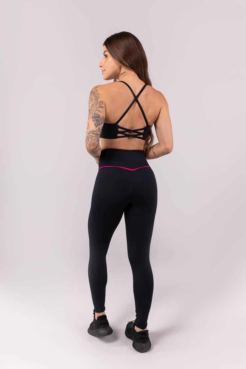 K3907-A_Calca_Legging_com_Vivo_no_Cos_em_V_Preto__Rosa__Ref:_K3907-A