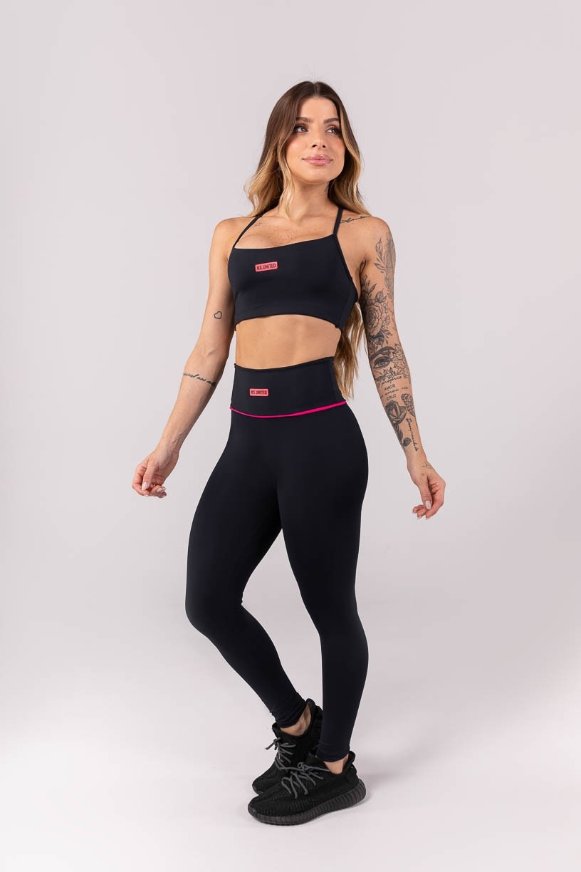 K3907-A_Calca_Legging_com_Vivo_no_Cos_em_V_Preto__Rosa__Ref:_K3907-A