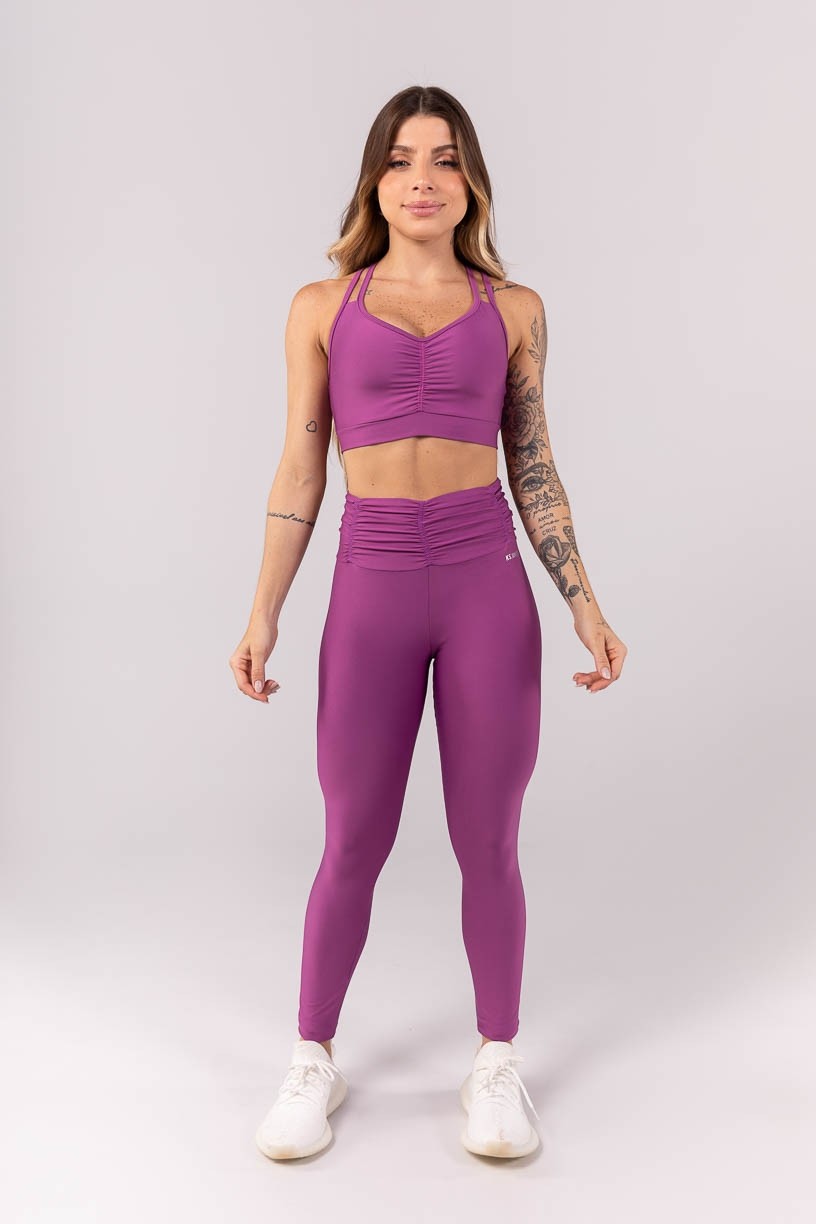 K3915-A_Calca_Legging_com_Franzido_no_Cos_Roxo__Ref:_K3915-A