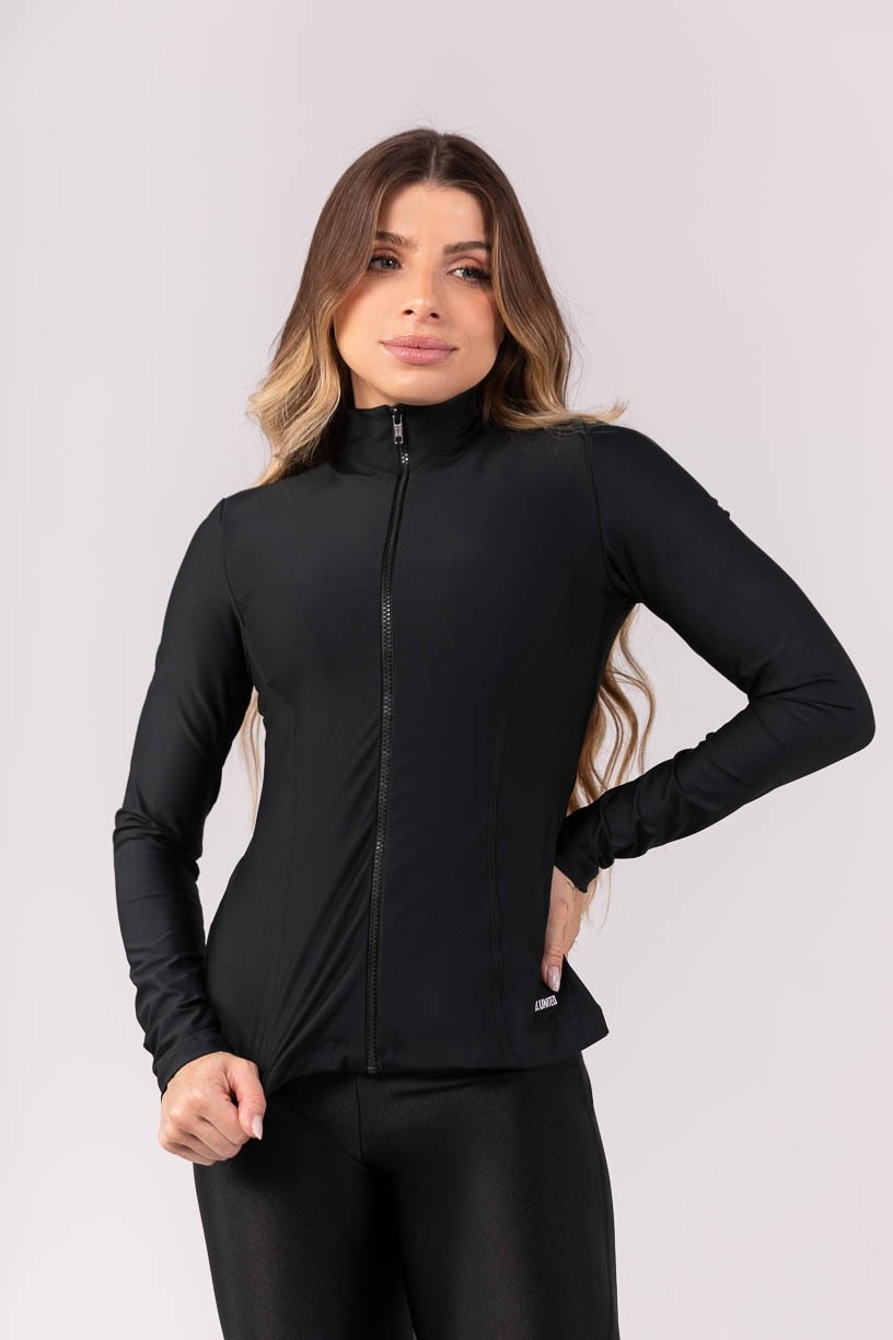 K3925-A_Casaco_Slim_com_Gola_Alta_Preto__Ref:_K3925-A
