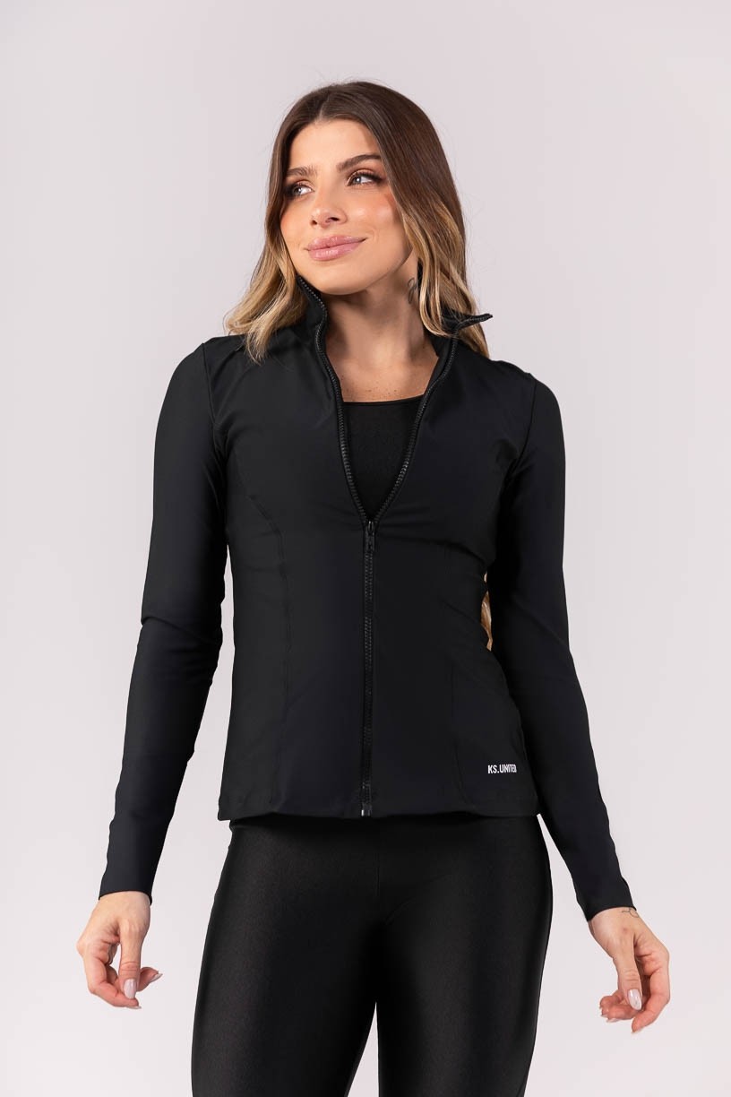 K3925-A_Casaco_Slim_com_Gola_Alta_Preto__Ref:_K3925-A