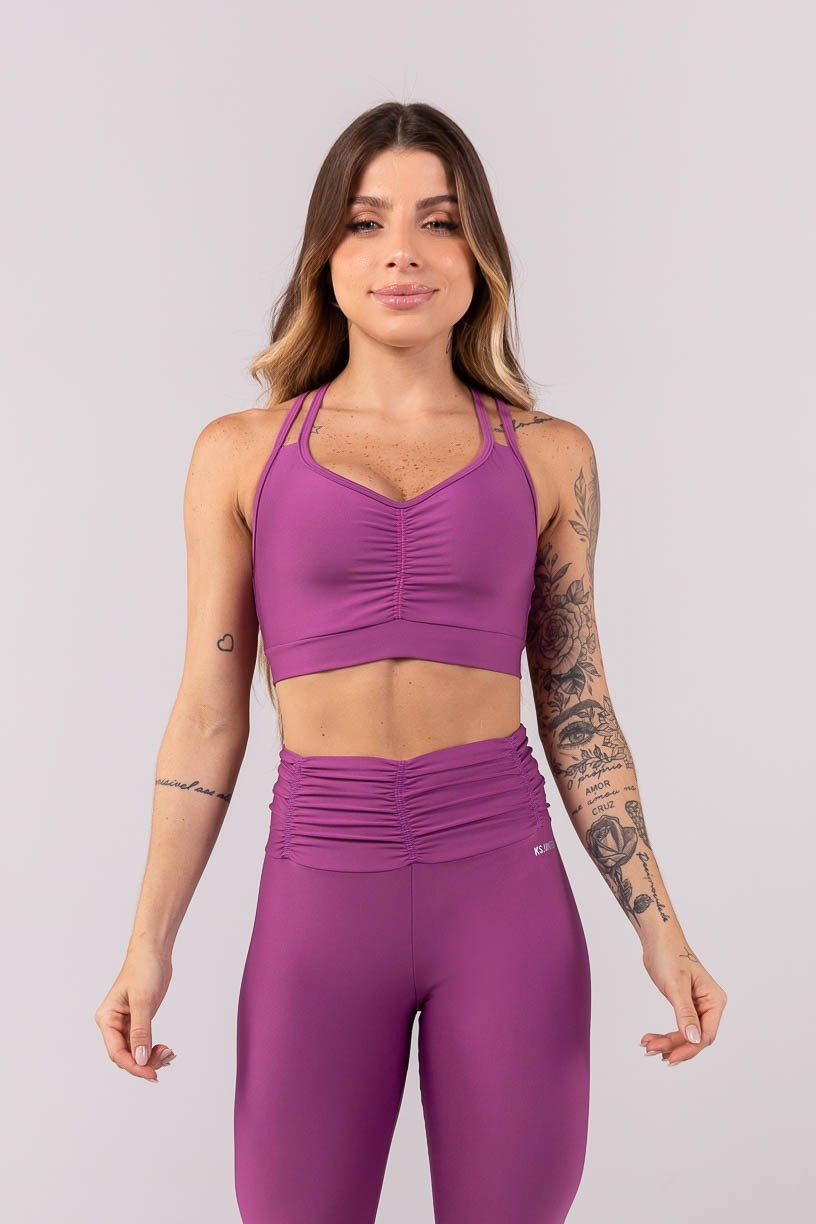 K3914-A_Top_com_Alcas_Duplas_e_Franzido_Roxo__Ref:_K3914-A