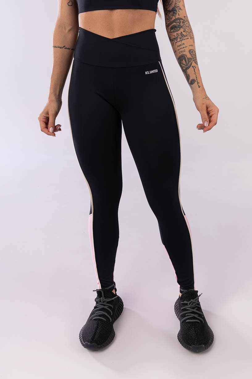 K3841-A_Calca_Legging_com_Recorte_e_Cos_Transpassado_Preto__Rosa_Claro__Off-White__Ref:_K3841-A