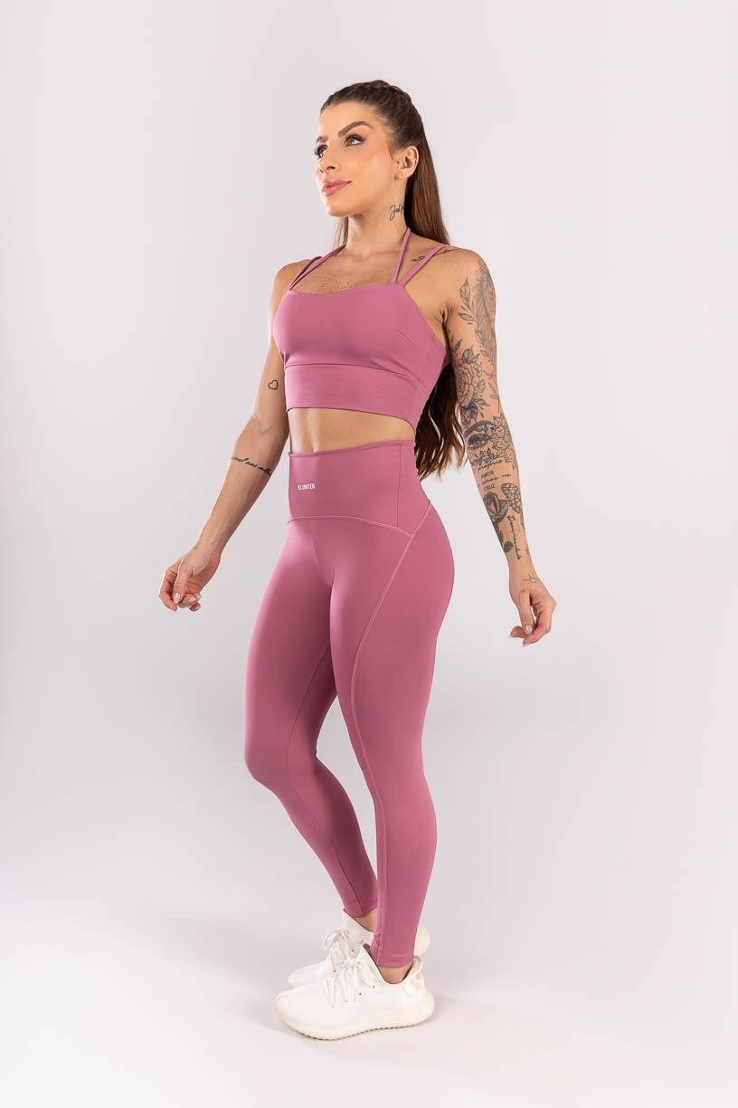 K3927-C_Calca_Legging_com_Cos_Diferenciado_Rose__Ref:_K3927-C