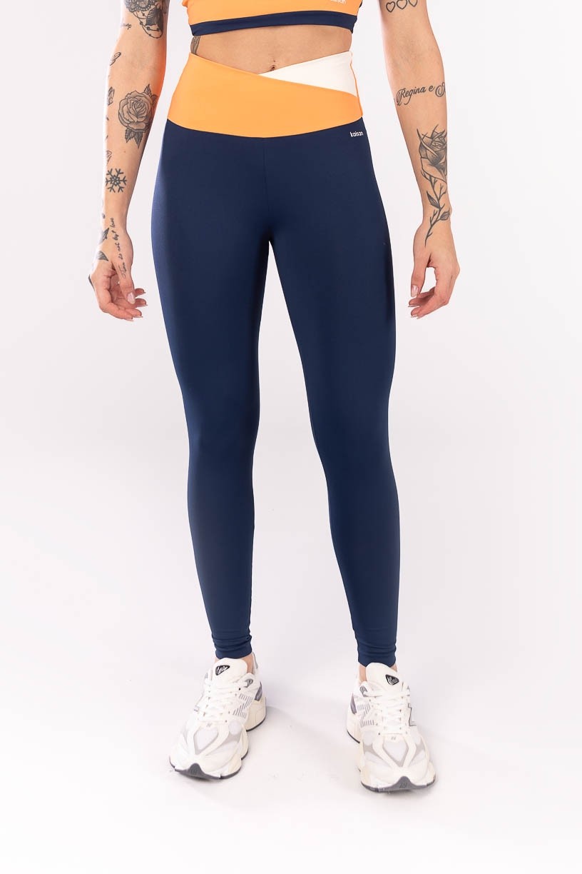 K4039-A_Calca_Legging_com_Cos_Transpassado_Azul_Marinho__Laranja__Off_White__Ref:_K4039-A