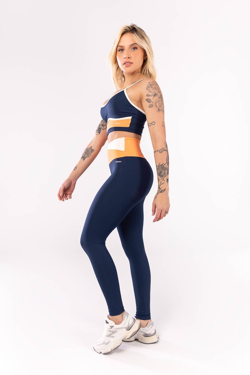 K4039-A_Calca_Legging_com_Cos_Transpassado_Azul_Marinho__Laranja__Off_White__Ref:_K4039-A