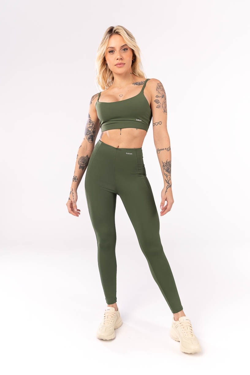 K4062-A_Calca_Legging_sem_Cos_Aparente_Verde_Militar__Ref:_K4062-A