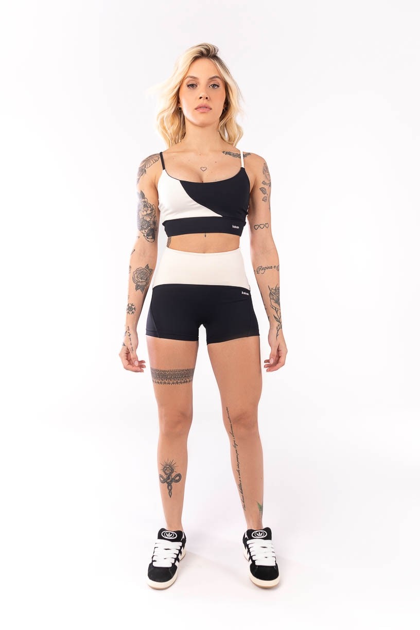 K4057-A_Short_Bicolor_sem_Gancho_Preto__Off_White__Ref:_K4057-A