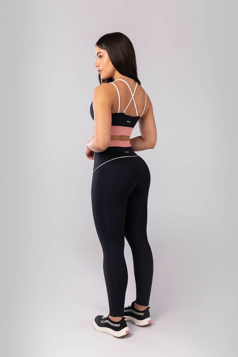 K4127-A_Calca_Legging_Tricolor_com_Vivo_Preto__Rosa__Ref:_K4127-A