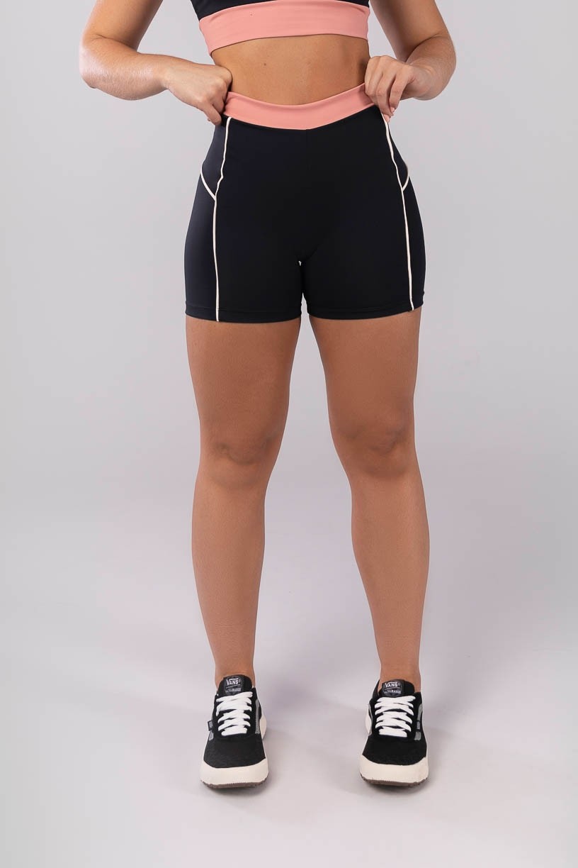 K4128-A_Short_Tricolor_com_Vivo_Preto__Rosa__Ref:_K4128-A