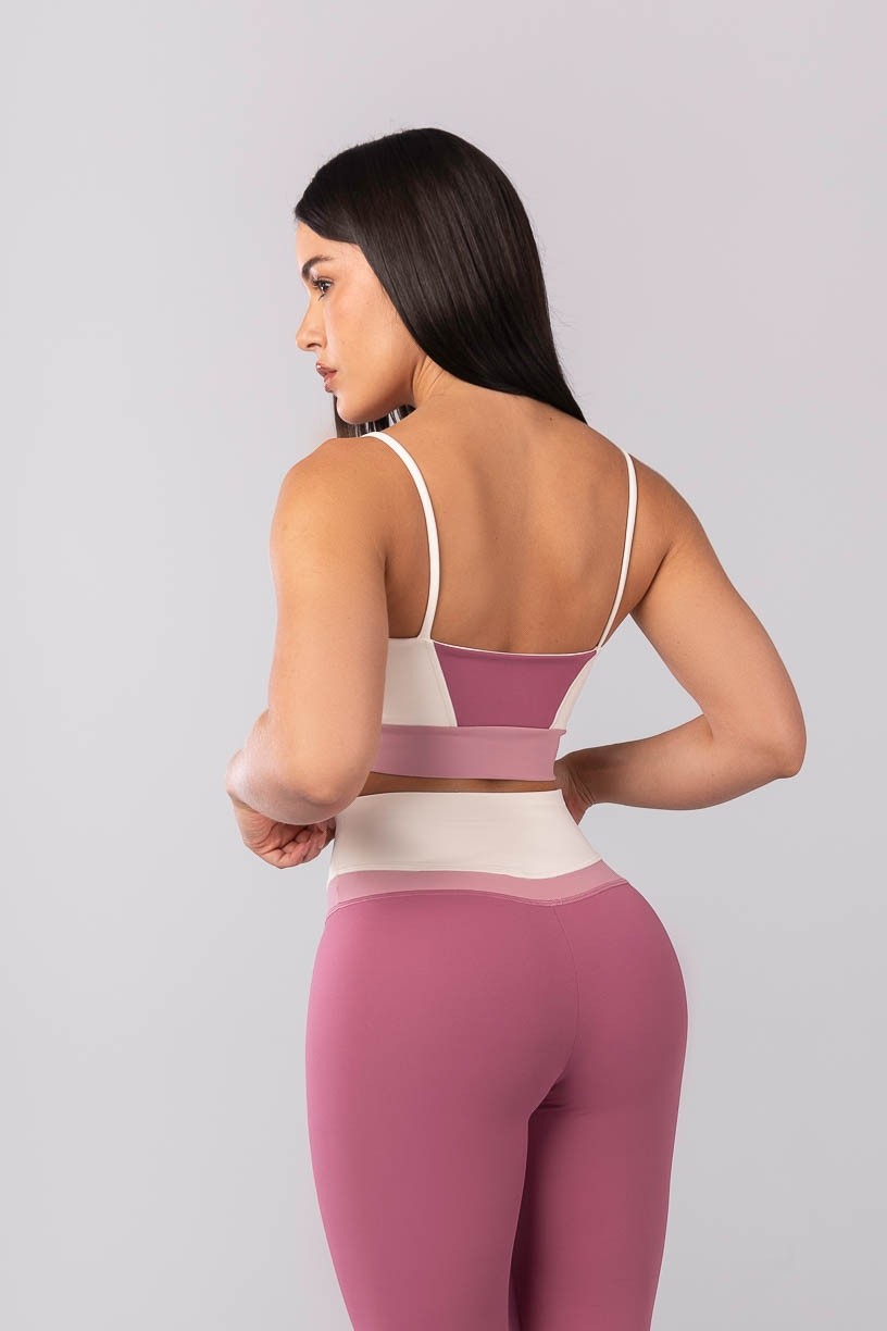 K4107-B_Top_Tricolor_com_Alcas_Rose__Off-White__Rosa_Claro__Ref:_K4107-B