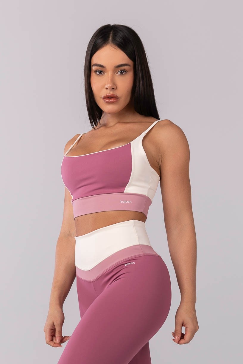 K4107-B_Top_Tricolor_com_Alcas_Rose__Off-White__Rosa_Claro__Ref:_K4107-B