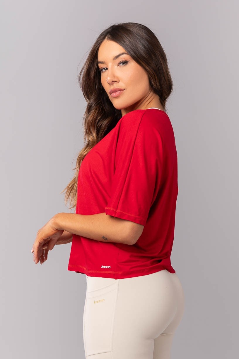 K4166-C_Blusa_Ampla_com_Cobertura_Vermelho__Ref:_K4166-C