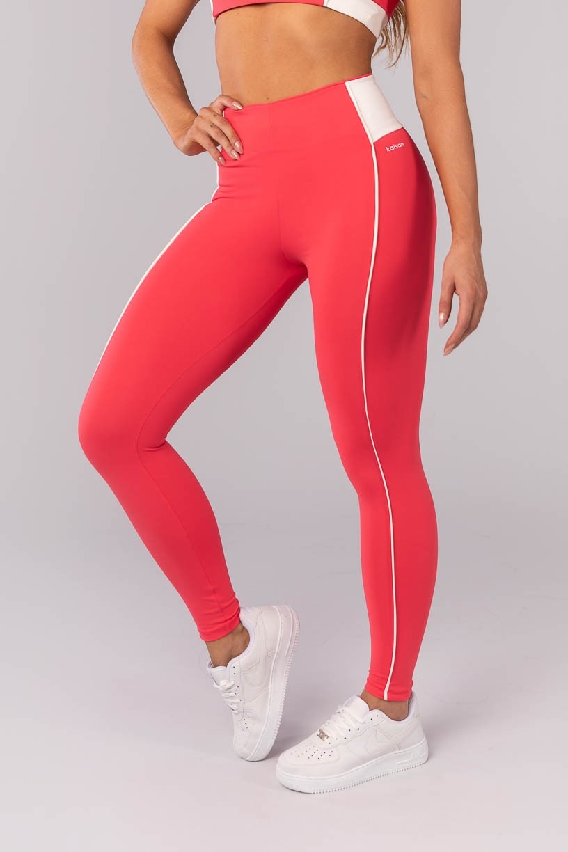 K4163-B_Calca_Legging_com_Cos_Contrastante_e_Vivo_Rosa_Pink__Off-White__Ref:_K4163-B