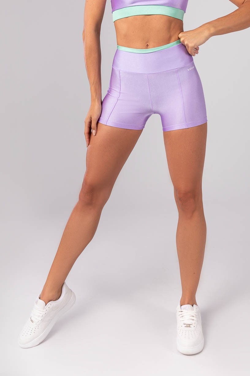 K4185-A_Short_com_Vira_no_Cos_e_Recorte_Lilas__Menta__Ref:_K4185-A