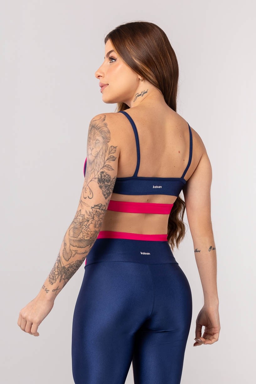 K4012-C_Top_com_Alcas_e_Tira_no_Cos_Azul_Marinho__Rosa_Cereja__Ref:_K4012-C