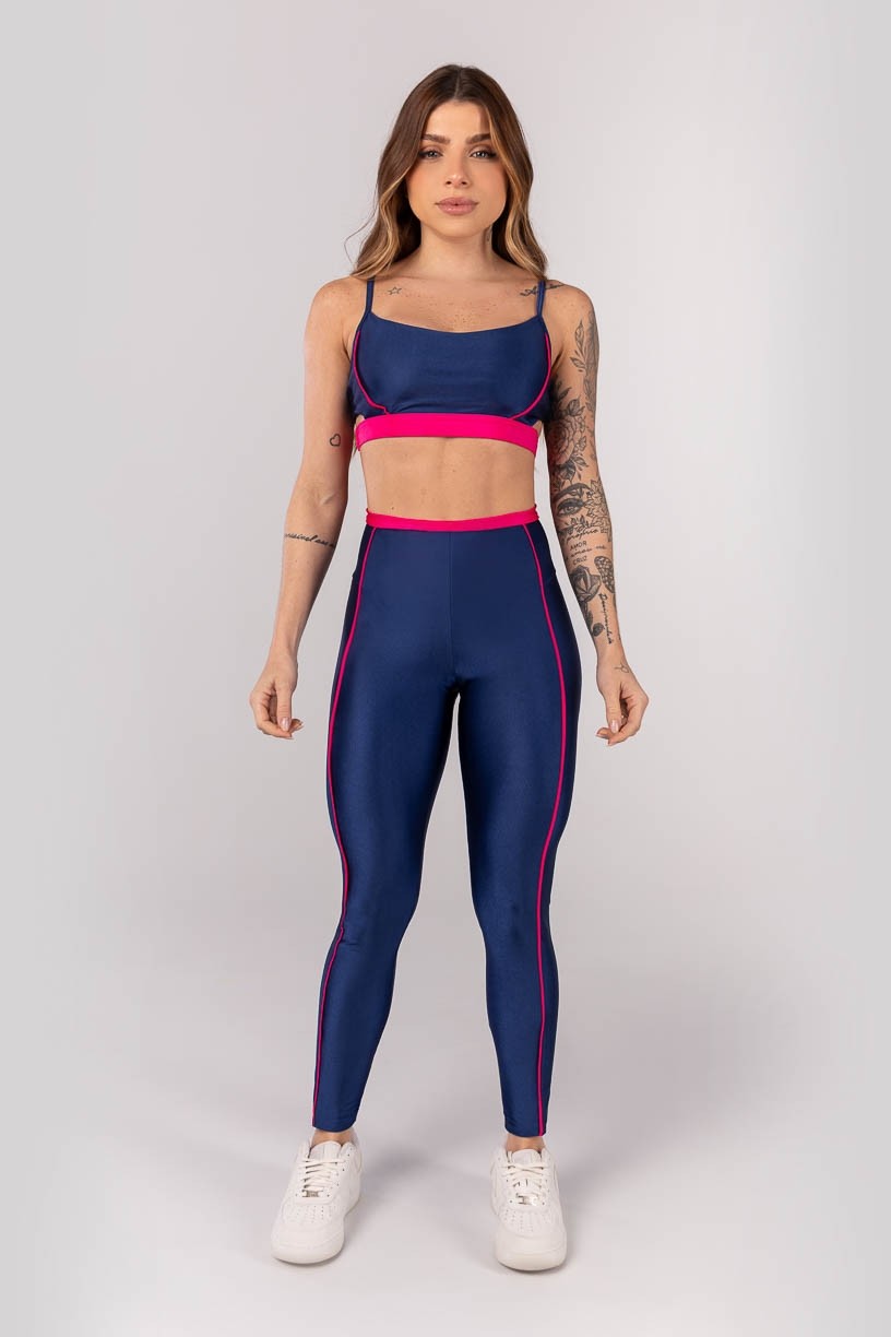 K4013-C_Calca_Legging_com_Vira_e_Vivo_Azul_Marinho__Rosa_Cereja__Ref:_K4013-C
