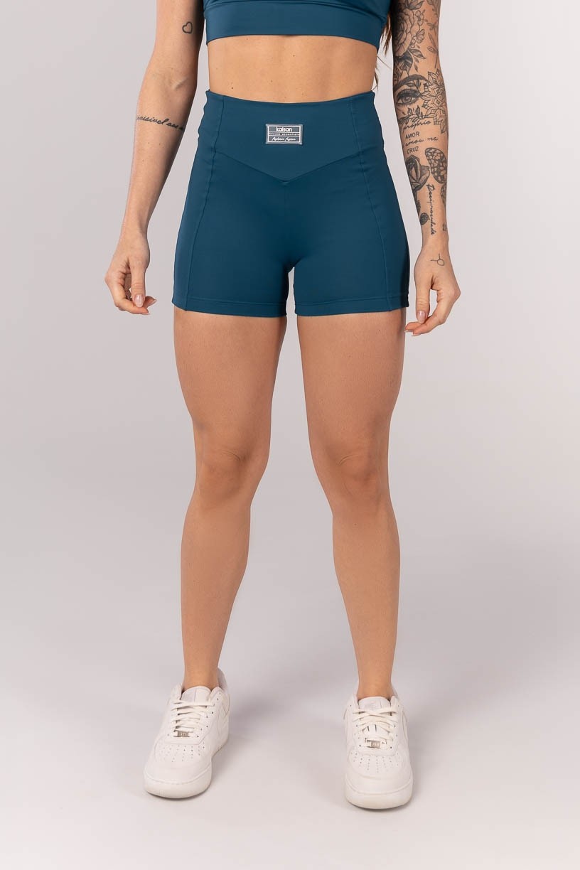 K4201-D_Short_com_Cos_em_V_e_Recortes_Azul_Petroleo__Ref:_K4201-D