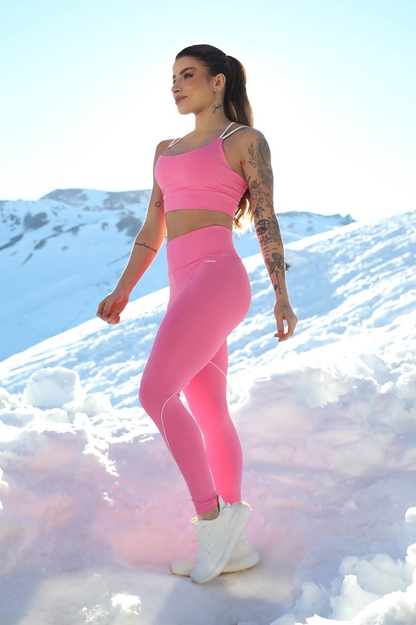 K4279-B_Calca_Legging_com_Vivo_Contrastante_Rosa_Chiclete__Bege__Ref:_K4279-B