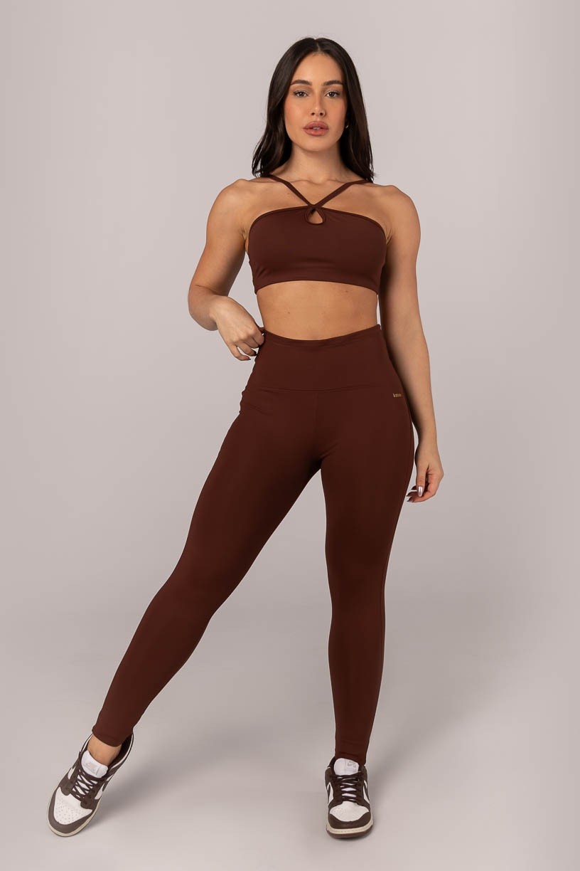 K4290-C_Calca_Legging_com_Vira_e_Cos_em_V_Marrom_Escuro__Ref:_K4290-C