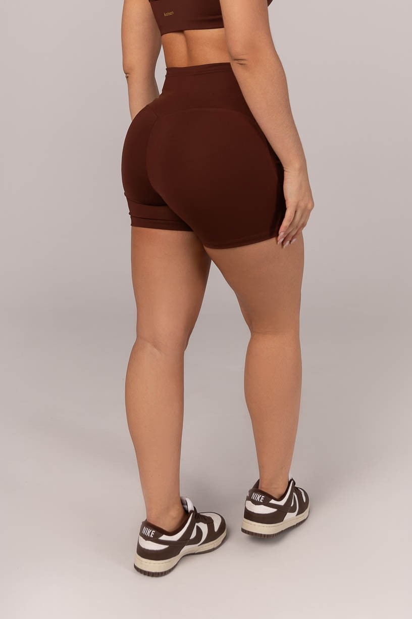 K4291-C_Short_com_Vira_e_Cos_em_V_Marrom_Escuro__Ref:_K4291-C