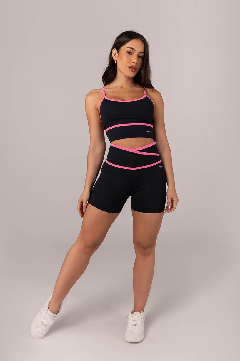 K4297-A_Short_com_Cos_Transpassado_e_Chapado_Preto__Rosa_Chiclete__Ref:_K4297-A