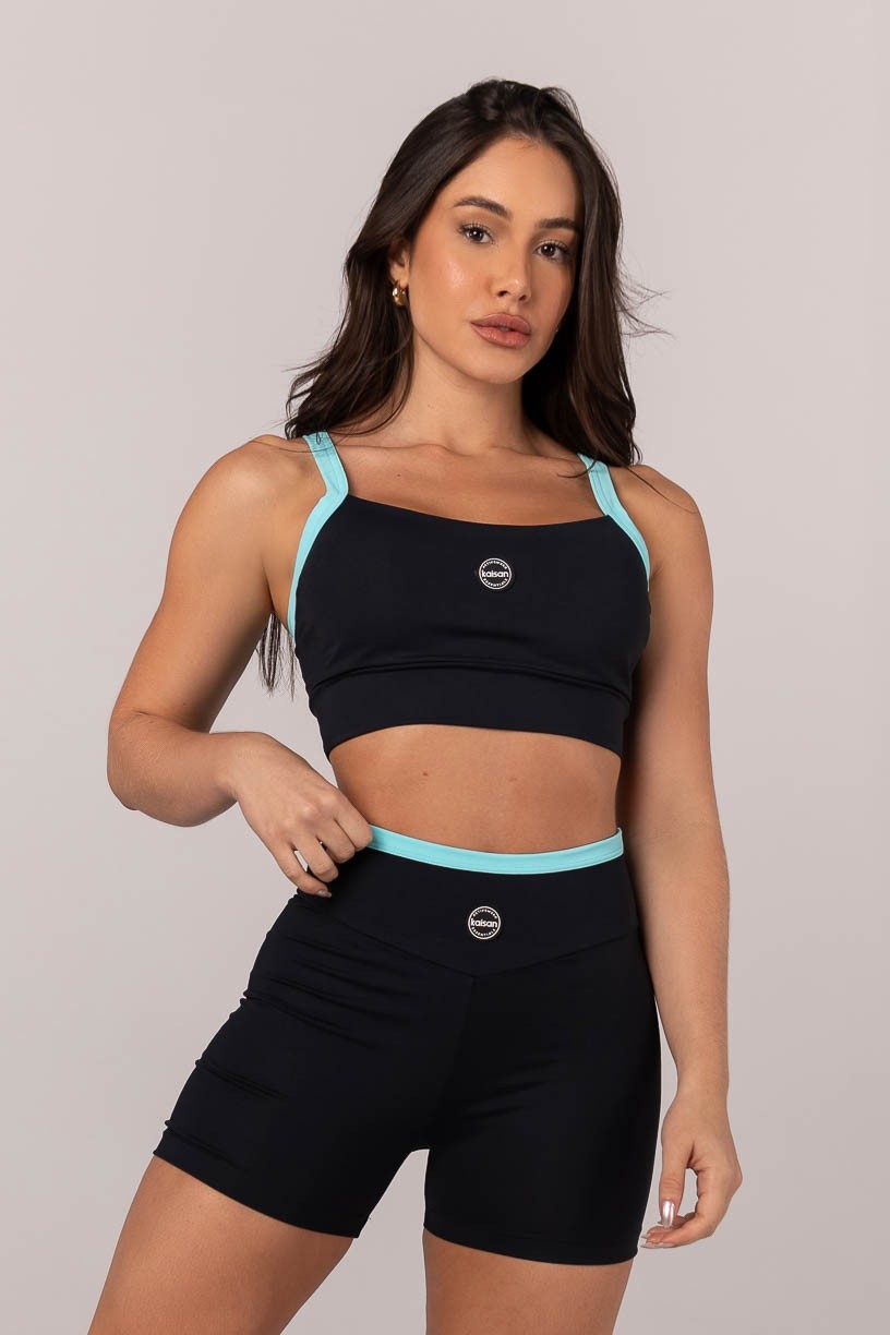 K4311-A_Top_Bicolor_com_Alcas_Largas_Preto__Azul_Turquesa__Ref:_K4311-A