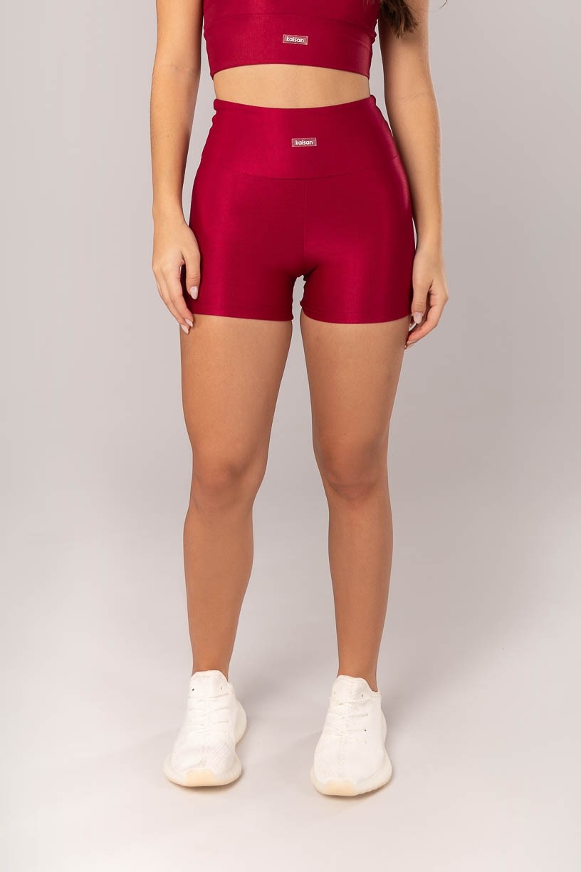 K4191-D_Short_Basico_Canelado_Cereja__Ref:_K4191-D