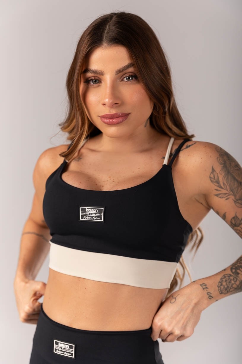 K4331-A_Top_Bicolor_com_Alcas_Duplas_Preto__Bege__Ref:_K4331-A