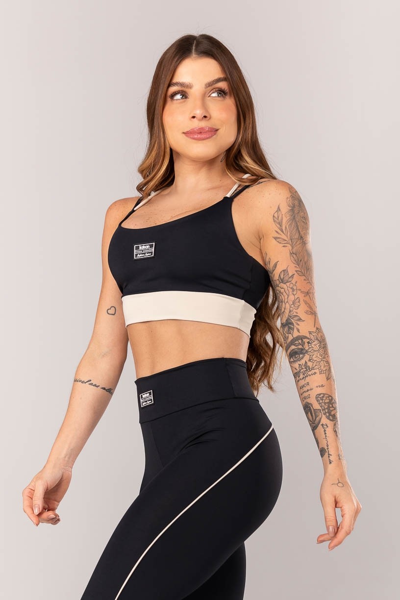 K4331-A_Top_Bicolor_com_Alcas_Duplas_Preto__Bege__Ref:_K4331-A