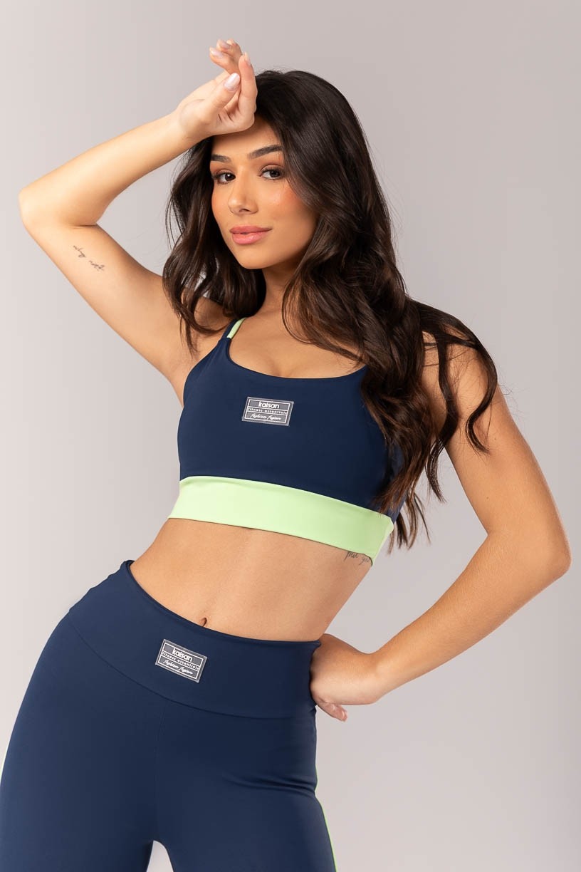 K4331-B_Top_Bicolor_com_Alcas_Duplas_Azul_Marinho__Verde__Ref:_K4331-B