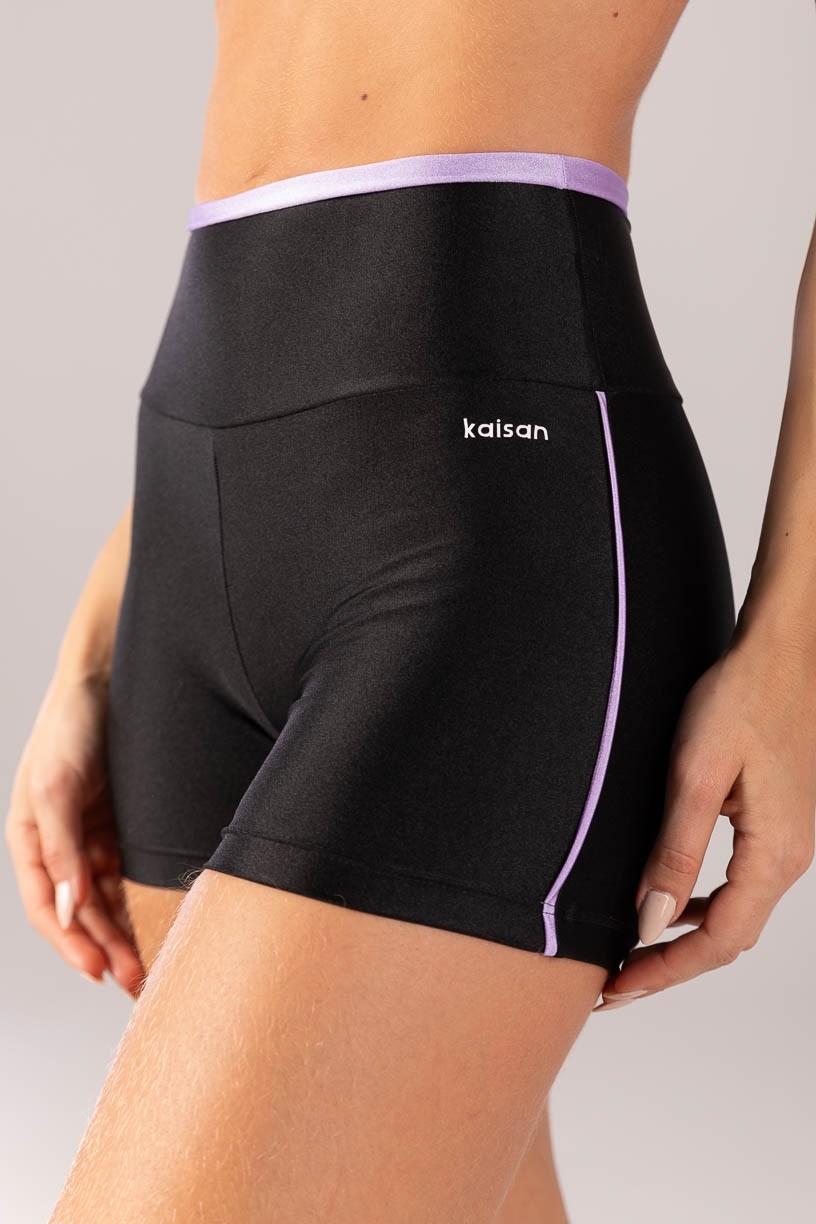 K4372-B_Short_com_Vira_e_Vivo_Preto__Lilas__Ref:_K4372-B