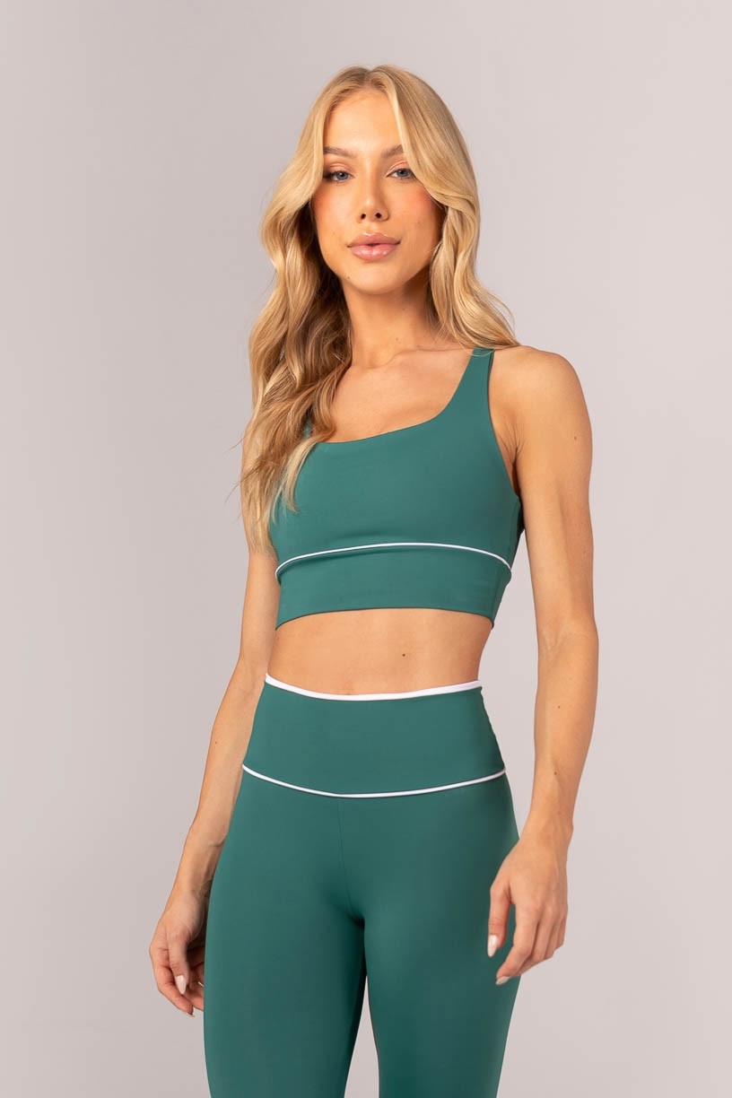 K4367-B_Top_com_Vivo_no_Cos_e_Tiras_Nas_Costas_Verde_Esmeralda__Branco__Ref:_K4367-B