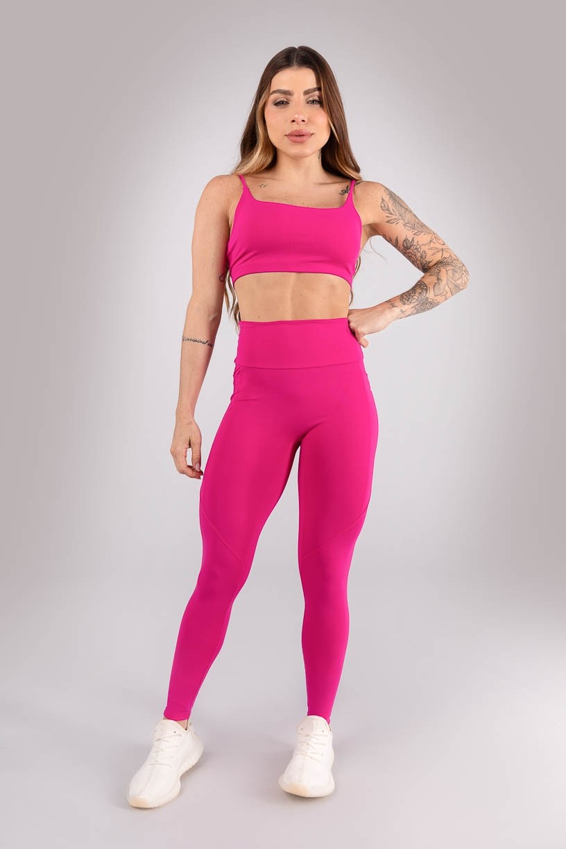 K4413-B_Calca_Legging_sem_Gancho_e_com_Bolsos_Rosa_Choque__Ref:_K4413-B
