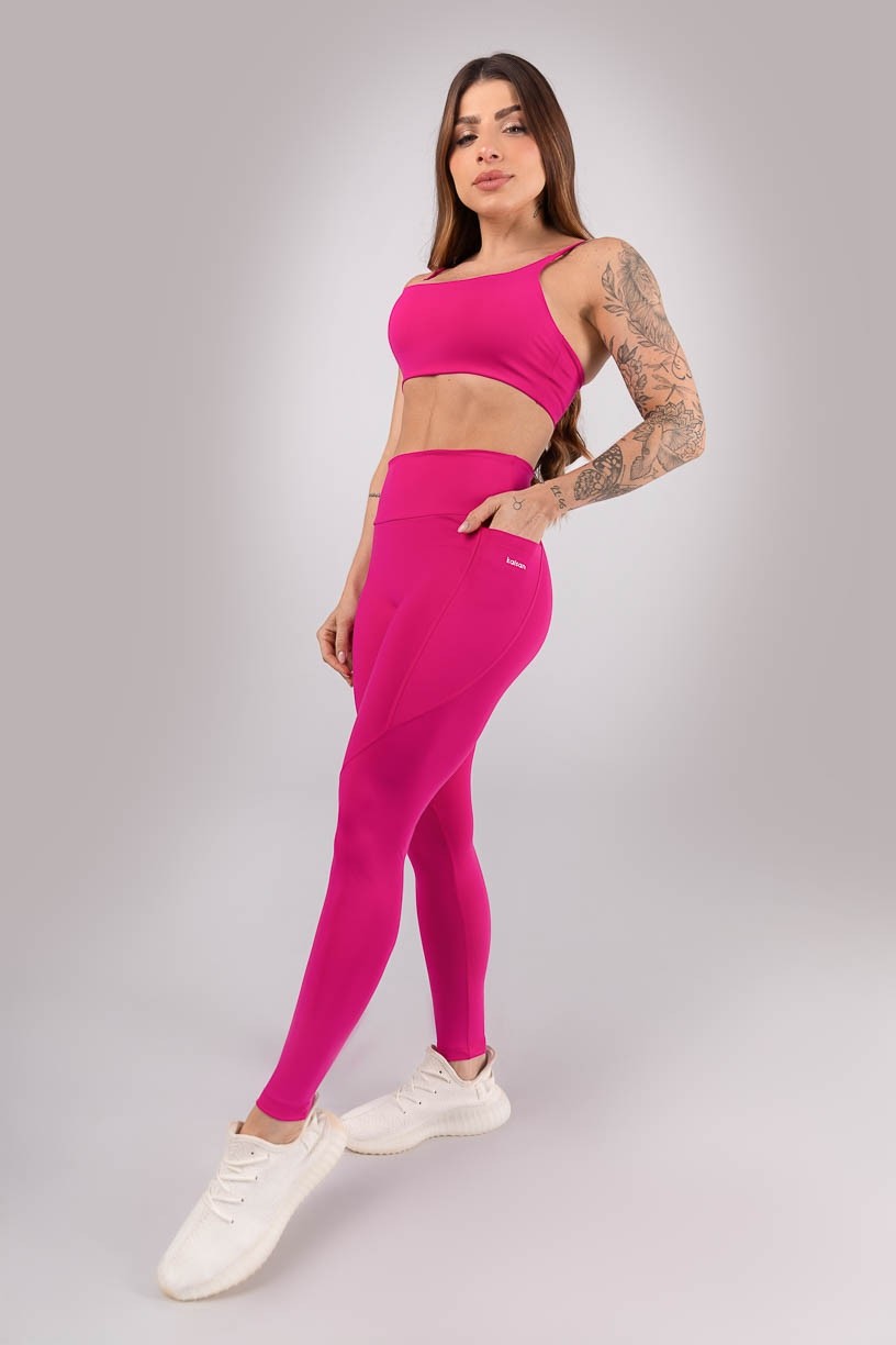 K4413-B_Calca_Legging_sem_Gancho_e_com_Bolsos_Rosa_Choque__Ref:_K4413-B