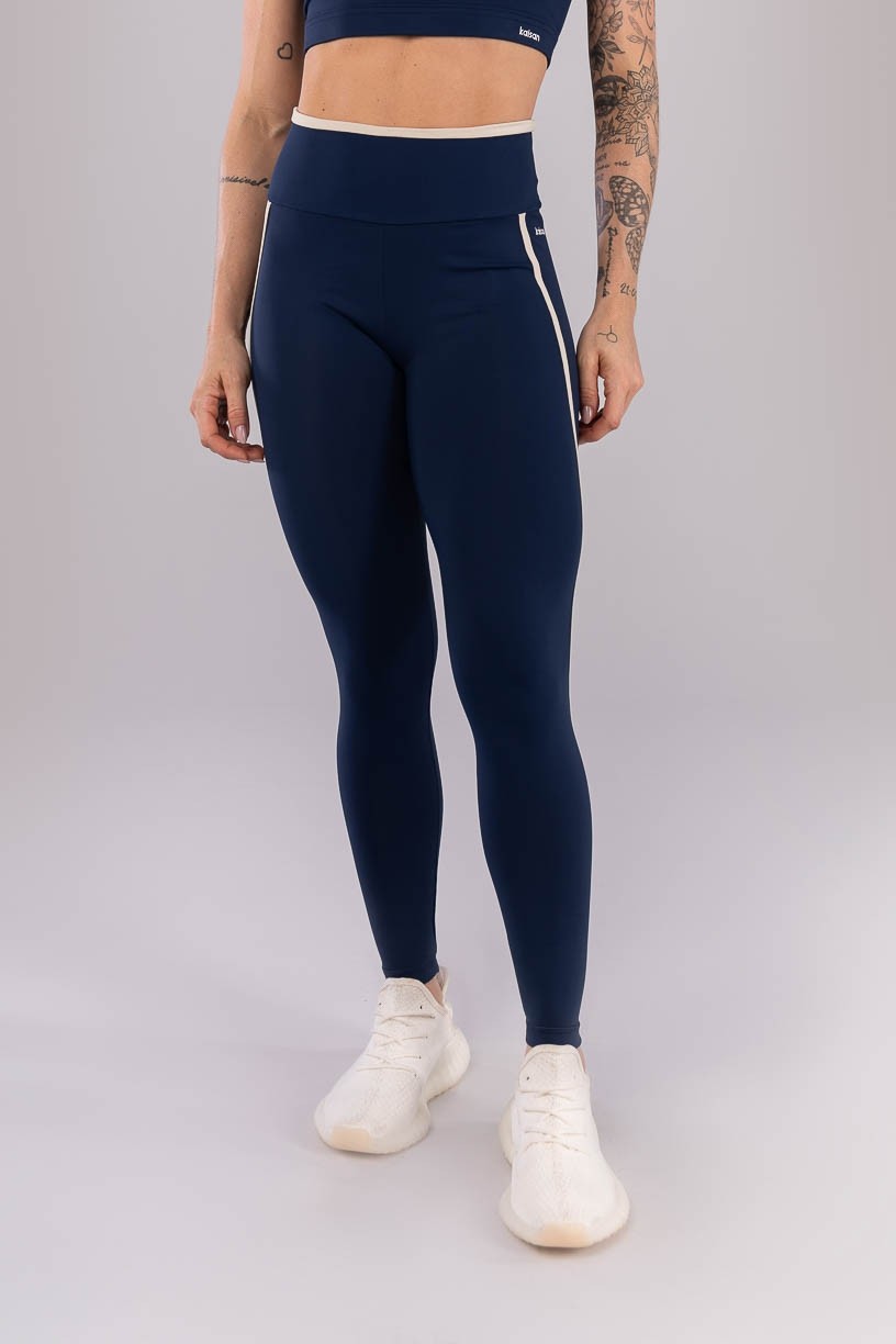 K4419-A_Calca_Legging_com_Cos_de_Vira_e_Chapado_Azul_Marinho__Bege__Ref:_K4419-A
