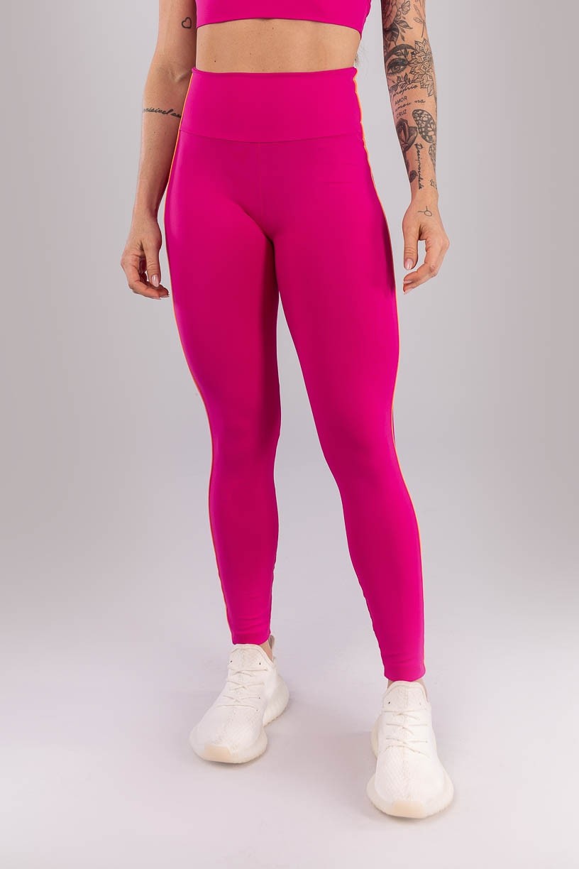 K4425-B_Calca_Legging_com_Vivo_Contrastante_Rosa_Choque__Laranja_Claro__Ref:_K4425-B