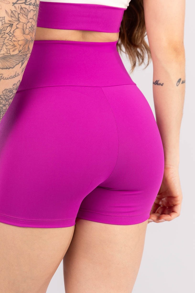 K4188-B_Short_com_Faixa_e_Vivo_Roxo__Off-White__Laranja_Claro__Ref:_K4188-B