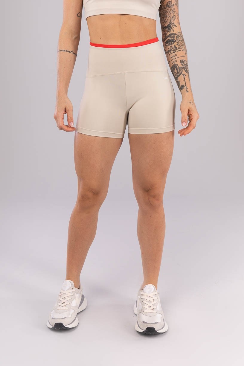 K4221-E_Short_com_Cos_de_Vira_Bege__Vermelho_Tomate__Ref:_K4221-E