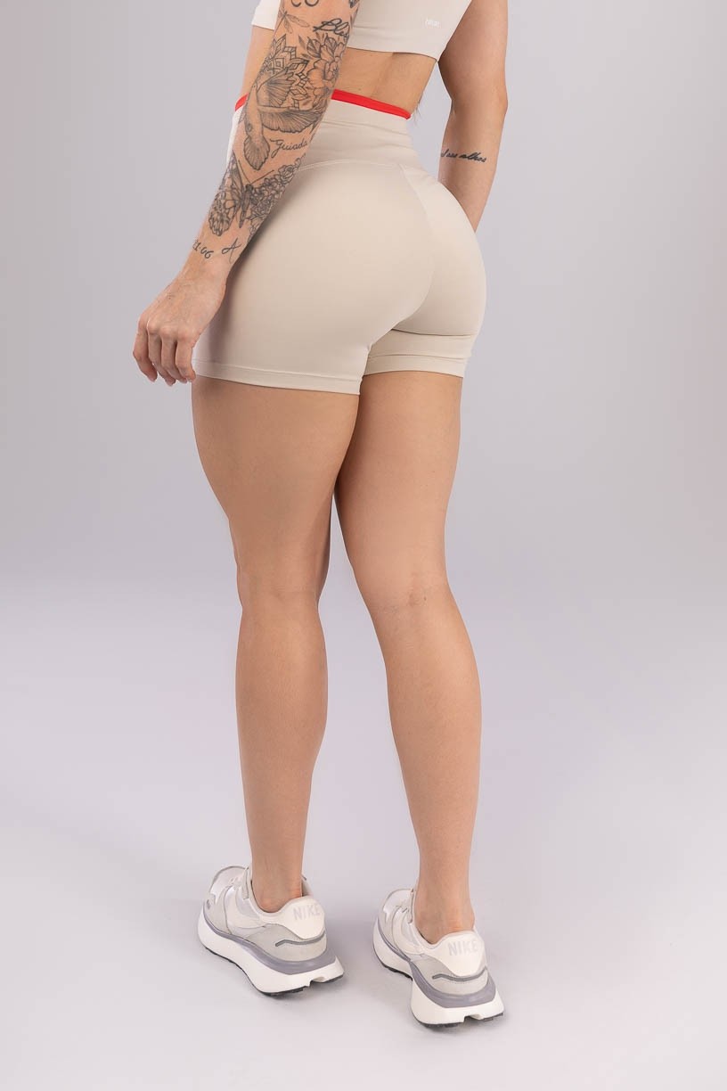 K4221-E_Short_com_Cos_de_Vira_Bege__Vermelho_Tomate__Ref:_K4221-E