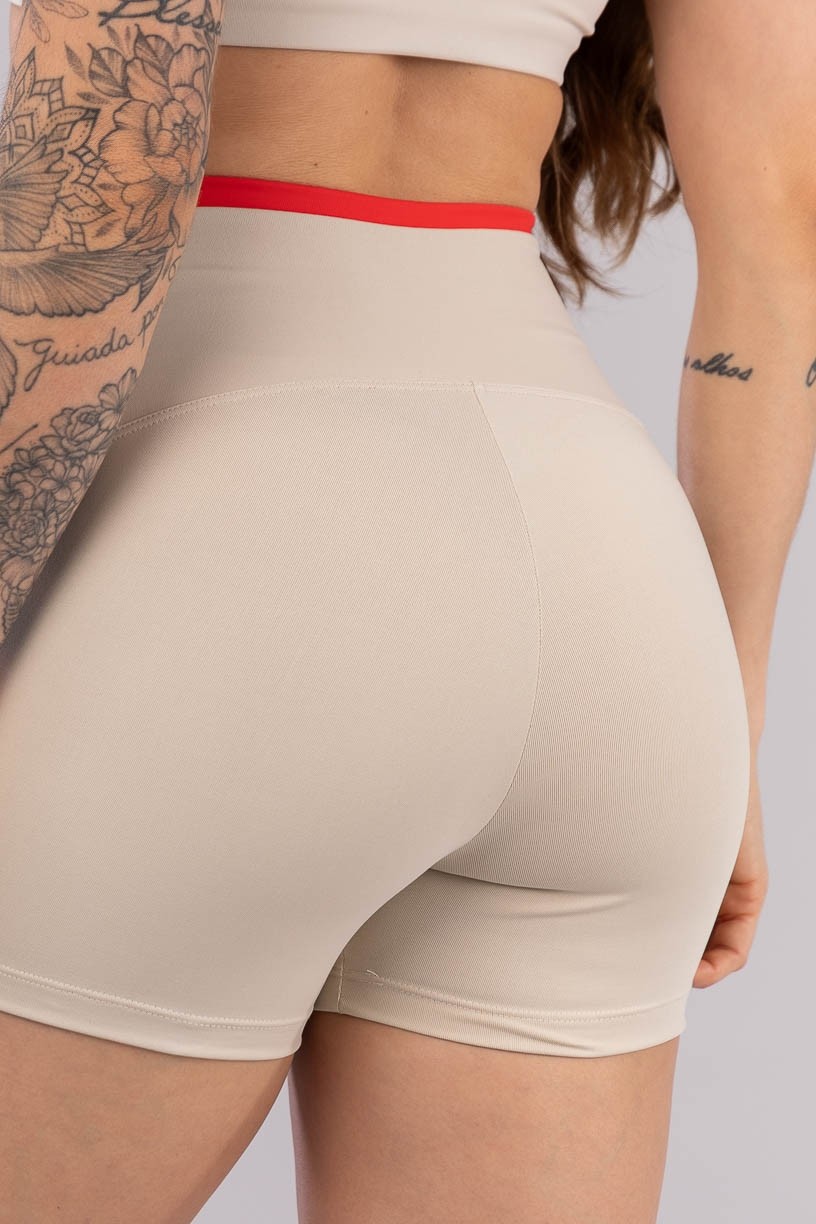 K4221-E_Short_com_Cos_de_Vira_Bege__Vermelho_Tomate__Ref:_K4221-E
