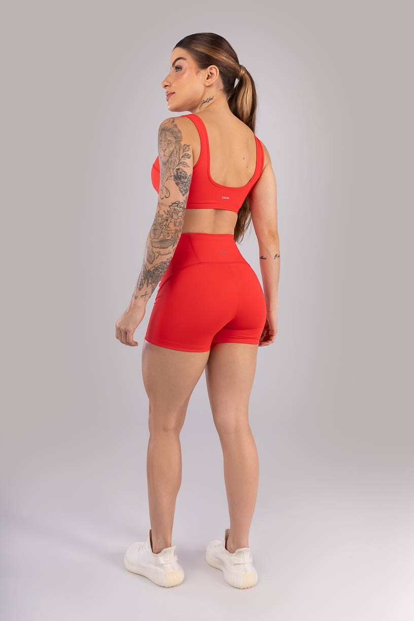 K4423-A_Short_com_Bolso_no_Cos_Costas_Vermelho_Tomate__Ref:_K4423-A