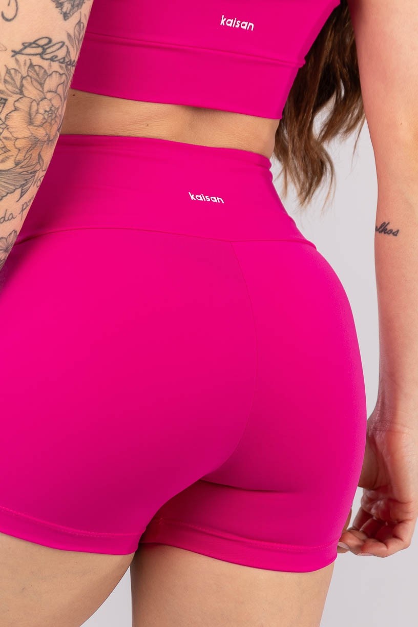 K4426-B_Short_com_Vivo_Contrastante_Rosa_Choque__Laranja_Claro__Ref:_K4426-B