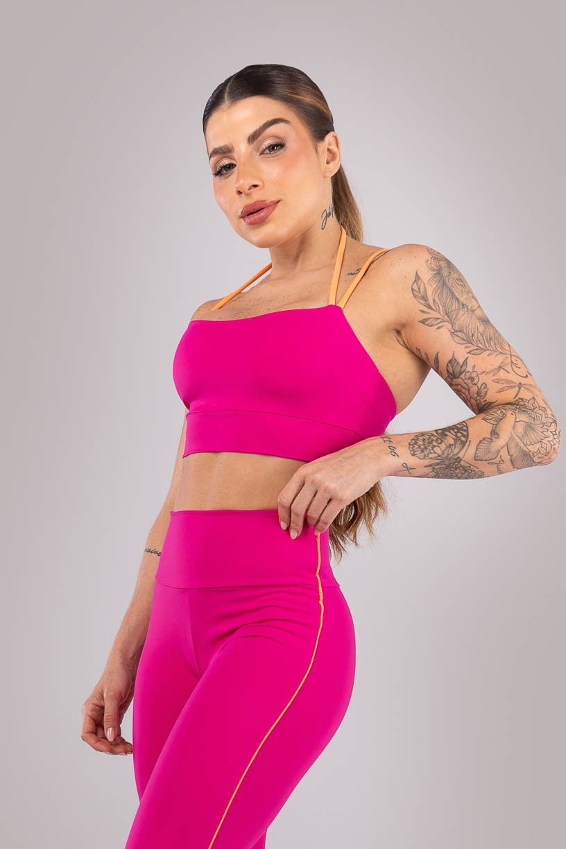 K4424-B_Top_com_Alcas_Duplas_Contrastantes_Rosa_Choque__Laranja_Claro__Ref:_K4424-B